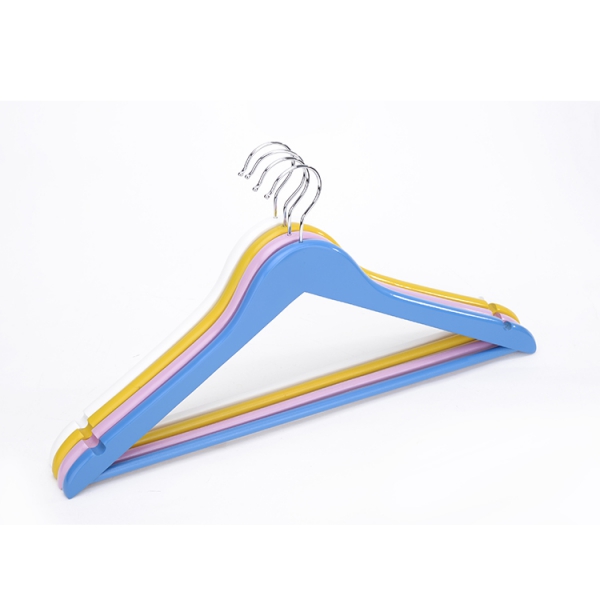 UNHO Solid Wood Extra-Wide Suit Hangers – Velvet Bar, Retro Finish, Set Of 5