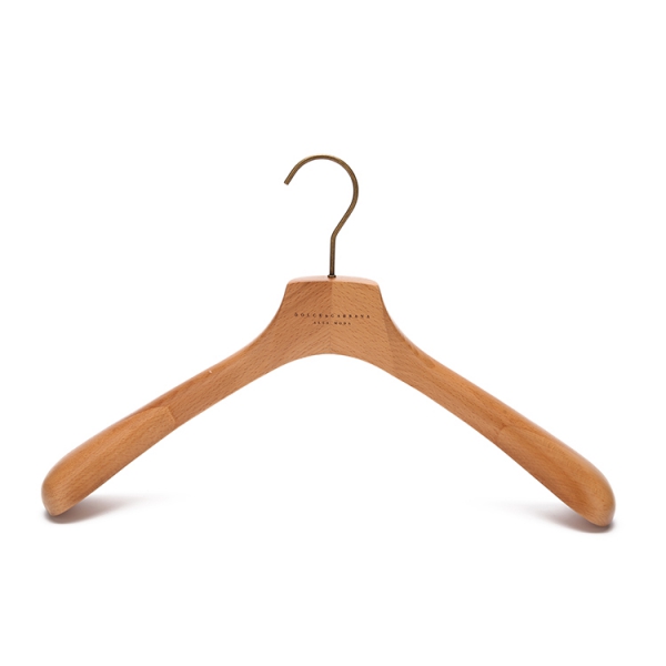 Italian Bespoke Wood Hanger with PU painted Wooden coat Hanger