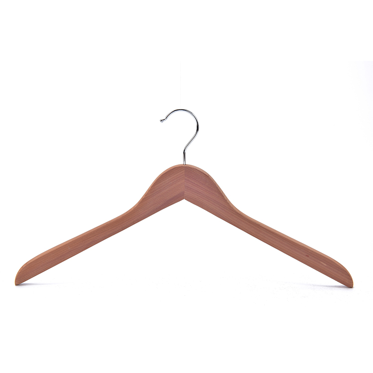 Premium Red Cedar Aromatic Wood Coat Hanger, Jacket Hanger, Natural Cedar Color Smooth Finish (1)