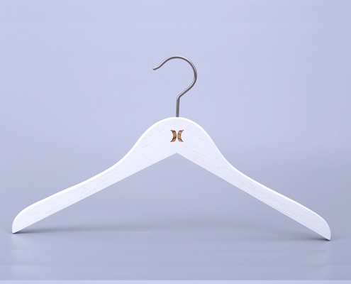 Special White Wooden Top Hanger – Display And Wholesale Hangers Expert