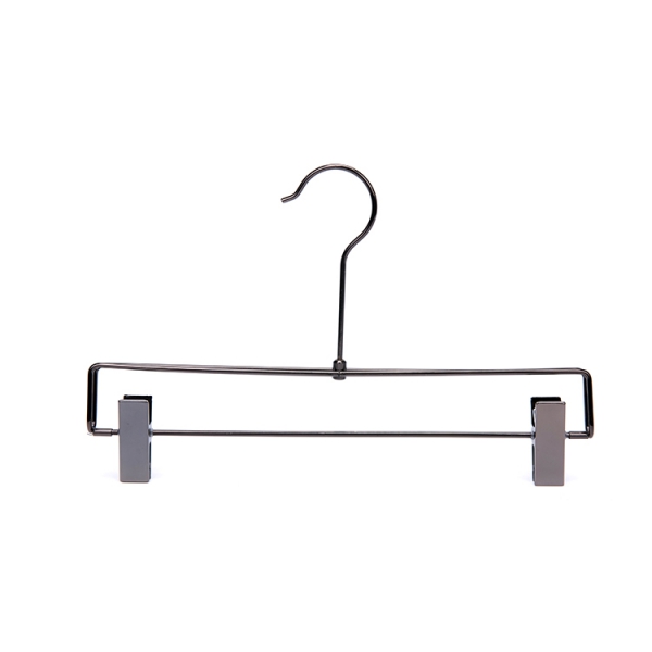 4Tier Folding Metal Skirt Hangers Ebony Chrome Collection Pant Hanger Display And Wholesale